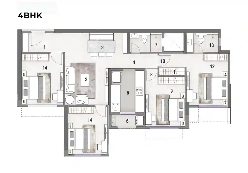 4 BHK